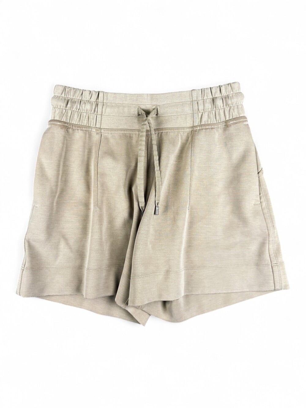 Lululemon Women's Athletic Drawstring Shorts Size 6 Beige